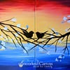 Date Night Lovebirds couples painting kit