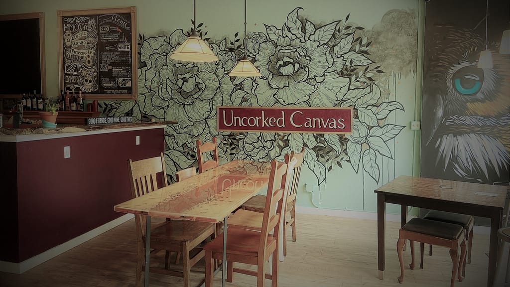 The Wine Bar at Uncorked Canvas in Tacoma, WA has a nice selection of red wines and white wines that are sure to please the palate!