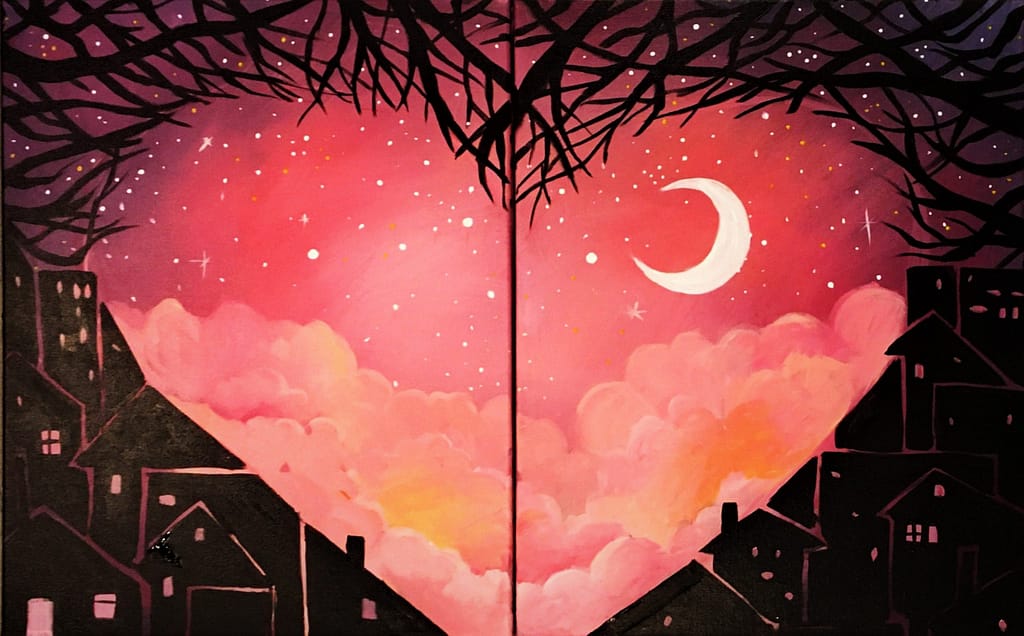 Date night bold heart