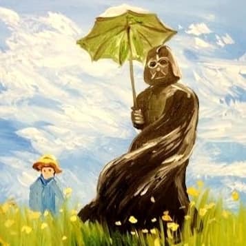 Vader with Parasol (square)