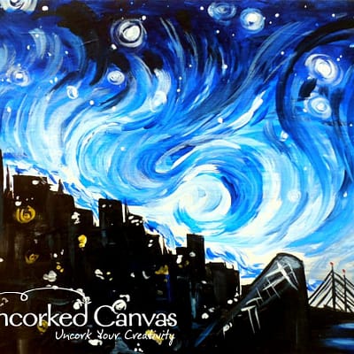 Uncorked Canvas - Twinkling T-Town