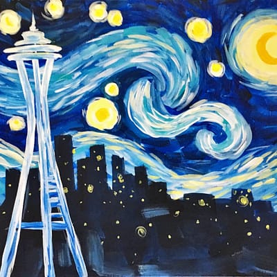 Starry Night Seattle Paint and Sip