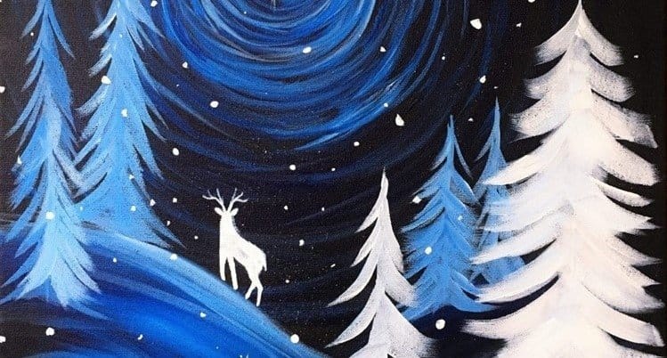 winter wonderland art kit for beginners
