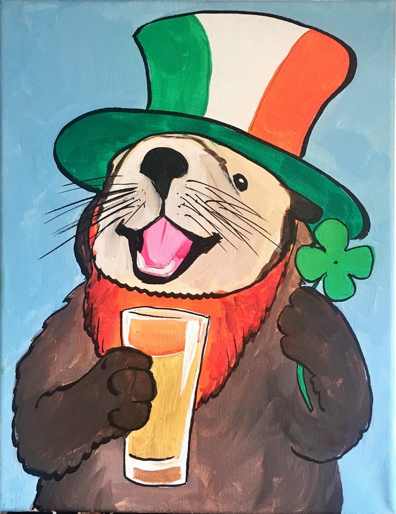St Patrick Otter at Uncorked Canvas